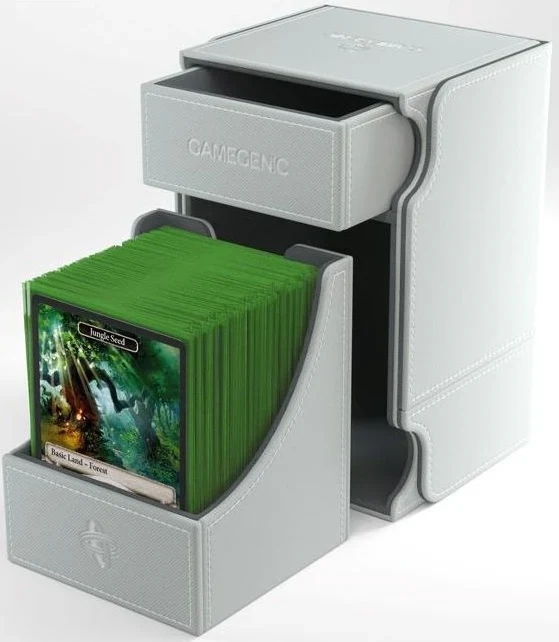 Gamegenic Watchtower Holds 100 Sleeves Convertible Deck Box - White - Image 3