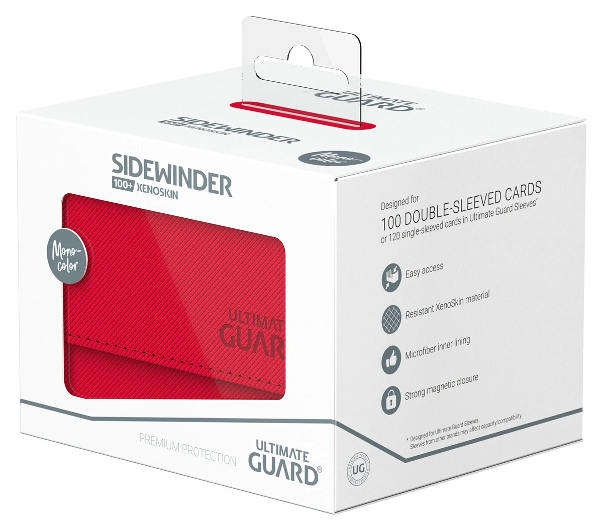 Ultimate Guard Sidewinder 100+ Xenoskin - Red - Image 7
